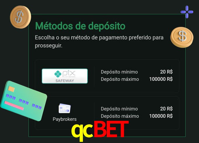 O cassino qcbet oferece uma grande variedade de métodos de pagamento